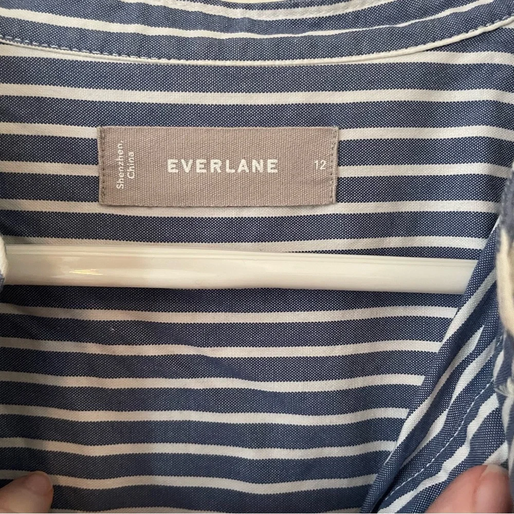 Everlane Striped Shirtdress - Picture 2 of 4